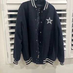 NFL Black Jacket with Silver Accents